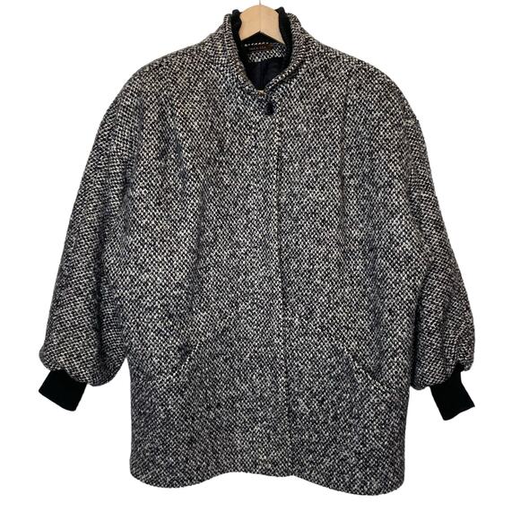 Donnybrook Vintage Wool Blend Tweed Coat with Dolman Sleeves size 14 - Picture 1 of 6